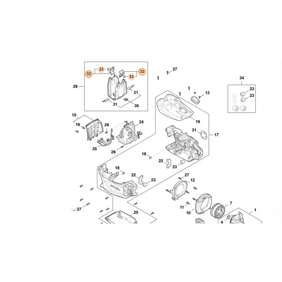STIHL  Dźwignia blokady HA02 430 9800
